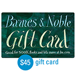 BARNES & NOBLE<sup>&reg;</sup> $45 Gift Card 