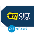 BEST BUY<sup>&reg;</sup> $45 Gift Card 
