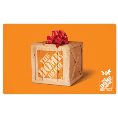 HOME DEPOT<sup>&reg;</sup> $50 Gift Card - Find everything you need for your home improvement projects.
