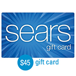SEARS<sup>&reg;</sup> $45 Gift Card 