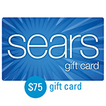 SEARS<sup>&reg;</sup> $75 Gift Card 
