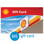 SHELL GAS<sup>&reg;</sup> $45 Gift Card 