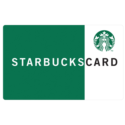 STARBUCKS<sup>&reg;</sup> $45 Gift Card - Treat yourself to hot or cold drinks, snacks, gifts and more!